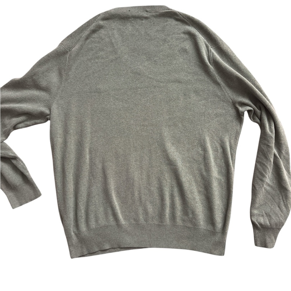 LN polo Ralph Lauren men’s v-neck sweater green Christmas large L - Picture 6 of 6